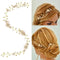 Yean Gold Star Wedding Hair Vine, Rhinestone Headpiece and Crystal Bridal Hair Accessories for Women