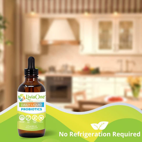 Daily Liquid Probiotics, USDA-Certified Organic, 2 Fl Oz, Allergen- and Gluten-Free Vegan