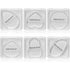 SHANY Stay Jelly Silicone Sponge Set - Pack of 6 Clear & Non-Absorbent Makeup Blending Sponges for Flawless Application