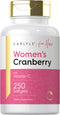 Carlyle Cranberry Pills for Women | 250 Softgels | Non-GMO, Gluten Free Supplement with Vitamin C for Her