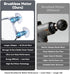 Mini Handheld Massager for Neck, Shoulders & Back, Portable Dual Head Electric Body Massager with Brushless Motor