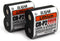 6V 1500mAh CR-P2 Lithium Photo Battery (2-Pack), Replaces 223A, 2CR-P2, EL223AP, DL223A