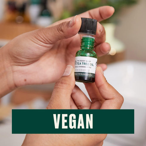 The Body Shop Tea Tree Oil – Purifying Vegan Facial Oil for Oily, Blemished Skin – 0.33 oz