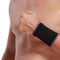 NeoTech Care Wrist Band Support Sleeve - Elastic & Breathable Compression Brace for Tennis, Gym, Sport (Black, Size M)