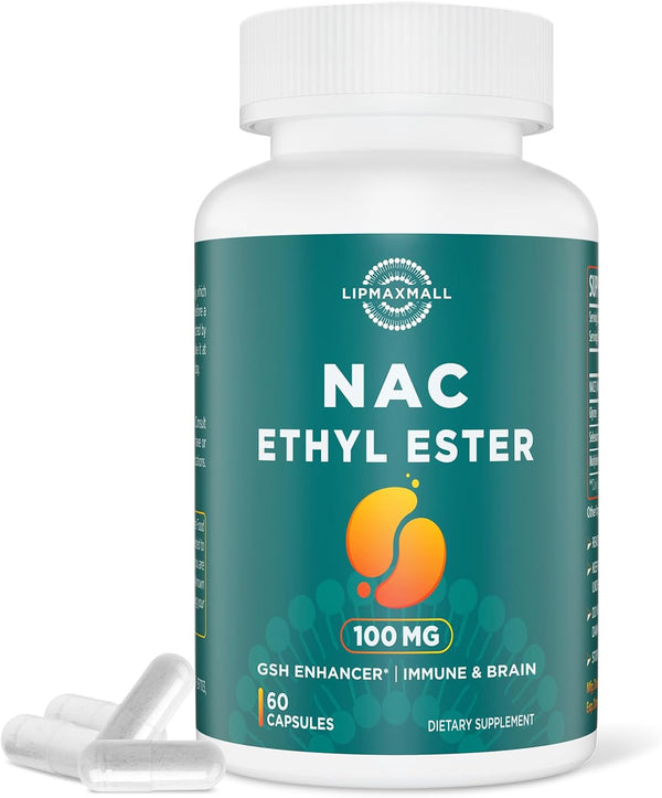 N-Acetyl Cysteine Ethyl Ester 100mg with Glycine 600mg, Immune System Support, 60 Capsules