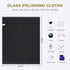SINLAND Microfiber Glass Polishing Cloths Large Size Thick Lintless Drying Towels for Wine Glasses Stemware Dishes Stainless Appliances 20 Inch X 25 Inch Pack of 4 Black by SINLAND