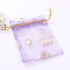 Wholesale 100PCS Organza Bag Butterfly Design Wedding Pouches Jewelry Packaging Bags (3.5x4.5 Light Purple, 9x12cm)