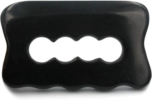 Gua Sha Massage Tool - Bian Stone for Soft Tissue Scraping, Used for Back, Legs, Arms, Neck, Shoulder (Black)