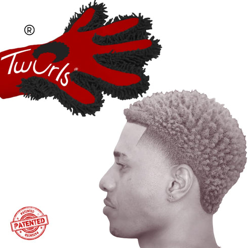Twurls Hair Glove for Men and Women, Ambidextrous (Left or Right Handed), Machine Washable for Curling, Twisting &