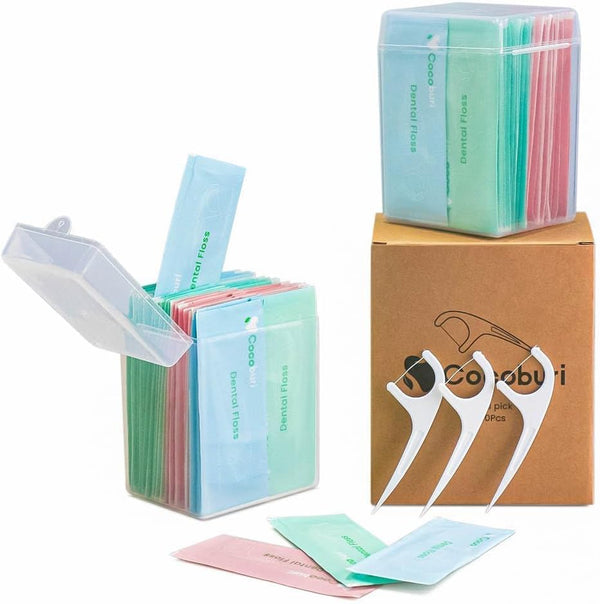 Dental Floss Adult Floss Picks, Single Individually Packaged, Ultra-Fine Adult Floss, No Breakage, Portable Individual