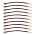 Yishenyishi Pack of 10 Curved Jumbo Bobby Pins - Hair Clips (Brown-10pcs)