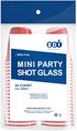 EDI Disposable Red Plastic Mini Party Shot Glasses, 2 oz, 40 Count
