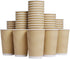 Luckypack Hot Paper Cups 16 oz Disposable Insulated Corrugated Sleeve Ripple Wall Paper