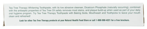 Tea Tree Therapy Natural Whitening Toothpaste, 3 Ounce