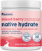 NativePath Native Hydrate Electrolytes Powder with BCAAs, Zero Sugar, Mixed Berry Hydration Powder, Keto & Paleo