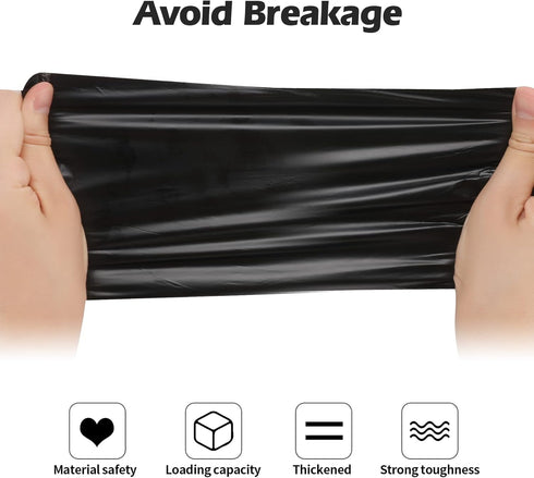 2-4 Gallon Portable Trash Bags, 120 Counts Thicken Small Garbage Bags for Office Kitchen Bedroom Trash Can