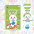 Lanfixilly 50 Easter Gift Bags with handles Colorful Pcs,Plastic Easters Eggs Bunny Goodie Candy Tote Favor Bag