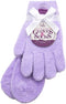 Moisturizing Socks and Gloves Set | Purple Fuzzy Socks & Gloves with Aloe and Vitamin E for Women