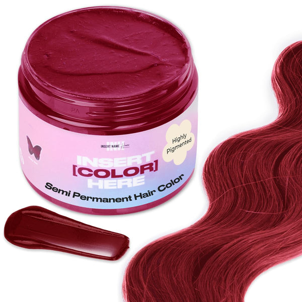 INH Semi Permanent Hair Color - Ruby Red Hair Dye, 6oz Color Depositing Conditioner, Vegan & Ammonia Free