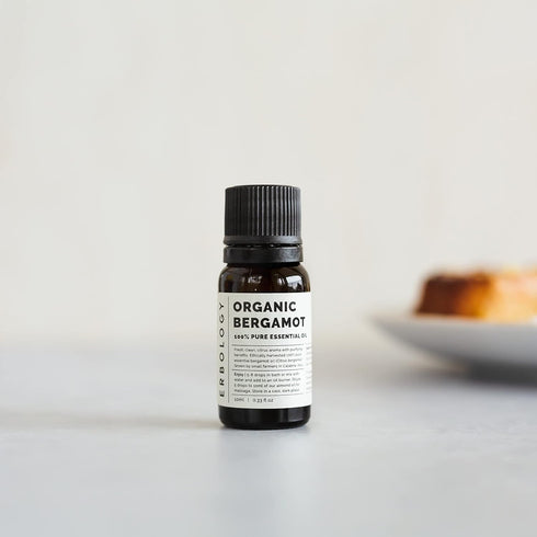 Erbology Organic Pure Bergamot Essential Oil, 0.34 fl oz, Cleansing & Uplifting from Italy