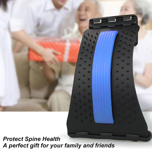 Back Stretcher for Lower Back Pain Relief, 4 Level Adjustable Lumbar Massager, Back Cracker Board for Scoliosis