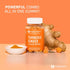 Turmeric Ginger & Black Pepper Gummies for Joint Health, Delicious Peach Flavor, Gluten Free, Vegan, 60 Gummies.