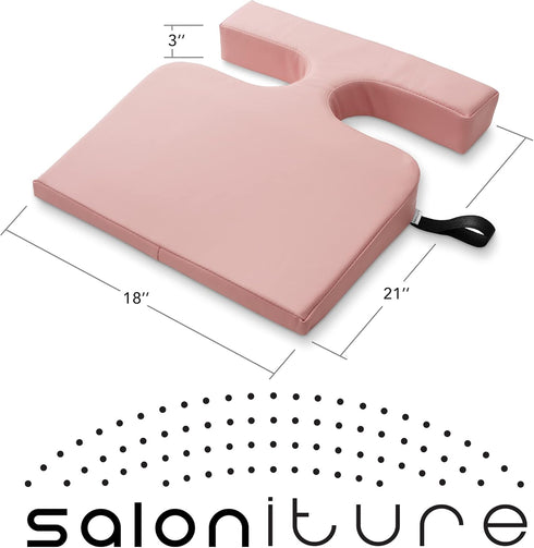 Saloniture Women's T-Wedge Breast Support Pillow - Massage Table Bolster in Pink