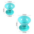 JANYUN 40 Pcs Magic Hair Rollers - 20 pcs Large and 20 pcs Small Silicone Curlers (Pale Cyan)
