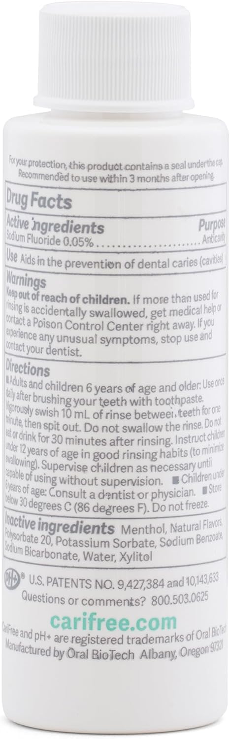 Recommended (Pack 5) CariFree Maintenance Rinse, Mint Flavored, Travel Size for On-The-Go Convenience, Anti-Cavity