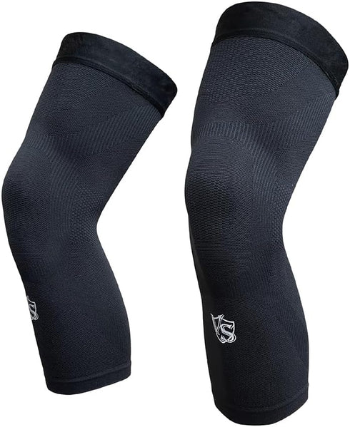 Vital Salveo-Sports Outdoor Compression Long Knee Sleeve - Thin Light Undersleeve Knee Brace for Recovery Running