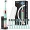 Portable Electric Soft Toothbrush with Travel Case, 90-Day Battery Life, 10 Brush Heads, 15 Modes