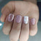 Square Press on Nails, Short Fake Nails with Glitter and Marbling Design, 24Pcs for Women Manicure