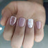 Square Press on Nails, Short Fake Nails with Glitter and Marbling Design, 24Pcs for Women Manicure