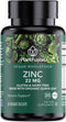 PlantFusion Vegan Zinc Supplements 22 mg, Wholefood Complex, Chelated Zinc Citrate from Organic Guava Leaf
