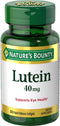 Nature's Bounty Lutein Pills, Eye Health Supplements, 40 mg, 30 Softgels