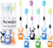 Newday Kids Toothbrushes, 6 Pack Set with Soft Bristles and Suction Cup, Includes Travel Covers, Bear Panda Design