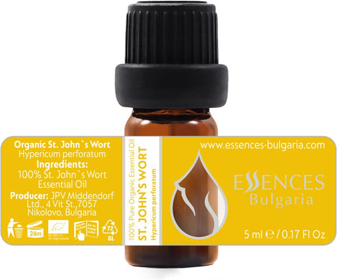 Set 100% (3 5 ml) Glowing Skin Organic Essential Oils | Helichrysum + Moldavian Dragonhead + St. John's Wort | Pure
