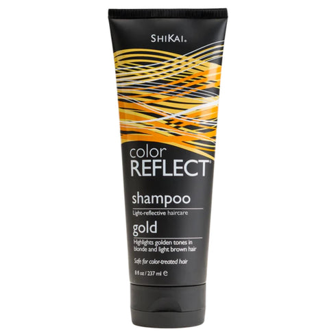 ShiKai Color Reflect Gold Shampoo, 8 oz - Hydrating Cleanser for Blonde & Lt Brown Hair