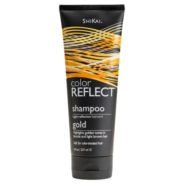 ShiKai Color Reflect Gold Shampoo, 8 oz - Hydrating Cleanser for Blonde & Lt Brown Hair
