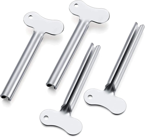 ZOCONE 12pcs Toothpaste Squeezer, Metal Tube Squeezer Key Stainless Steel Toothpaste Roller Tube Wringer for Paint