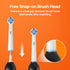 Bitvae Toothbrush Heads, R1 & R2 Round Replacement Heads, Compatible with Oral-B Braun Handles, 5 Count