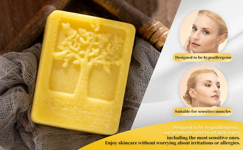 Makto Handmade Soap Bar with Rose Petals, Aloe Vera, Vitamin E for Oily and Sensitive Skin, Natural Skincare