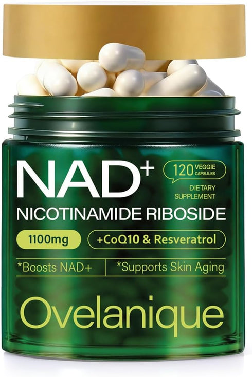 Ovelanique NAD Supplement with Nicotinamide Riboside & Resveratrol |NMNH Supplement Alternative| NAD+ Complex