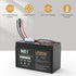 KBT KEEP BETTER TECH 12V 5Ah LiFePO4 Pack 12V KBT Rechargeable Battery, Bare Leads Wire Replacement Battery