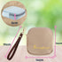 Reusable Sanitary Napkin Pads Storage Bag for Women, Soft Touch Velvet with Matching Clip Lanyard (Khaki Velvet)