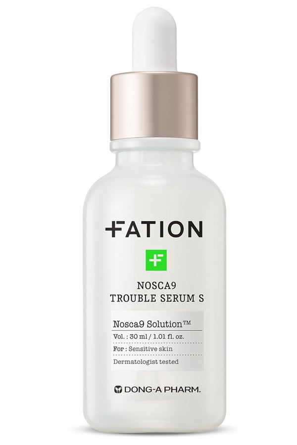 NOSCA9 Trouble Serum S | Hydrating Cica Kbeauty Serum with Centella Asiatica, Panthenol & Apple Extract (1.01 Fl Oz)