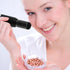 Operitacx Refillable Makeup Brush Powder Brush with Refillable Loose Powder Bottles, Reusable Applicator for Blush &