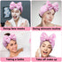 Shintop Women Fashion Soft Carol Fleece Bowknot Makeup Cosmetic Shower Elastic Hair Band, Pink Polka Dots