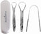 Tongue Scraper Cleaner (3 Pcs), Best Stainless Steel Seller, Use Mouth Wash, Toothpaste for Bad Breath, Handy Travel