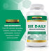 Nature's Lab Six Daily Advanced Multivitamin - Over 90 Nutrients, Minerals, Antioxidants, Herbs & Whole Foods - 180